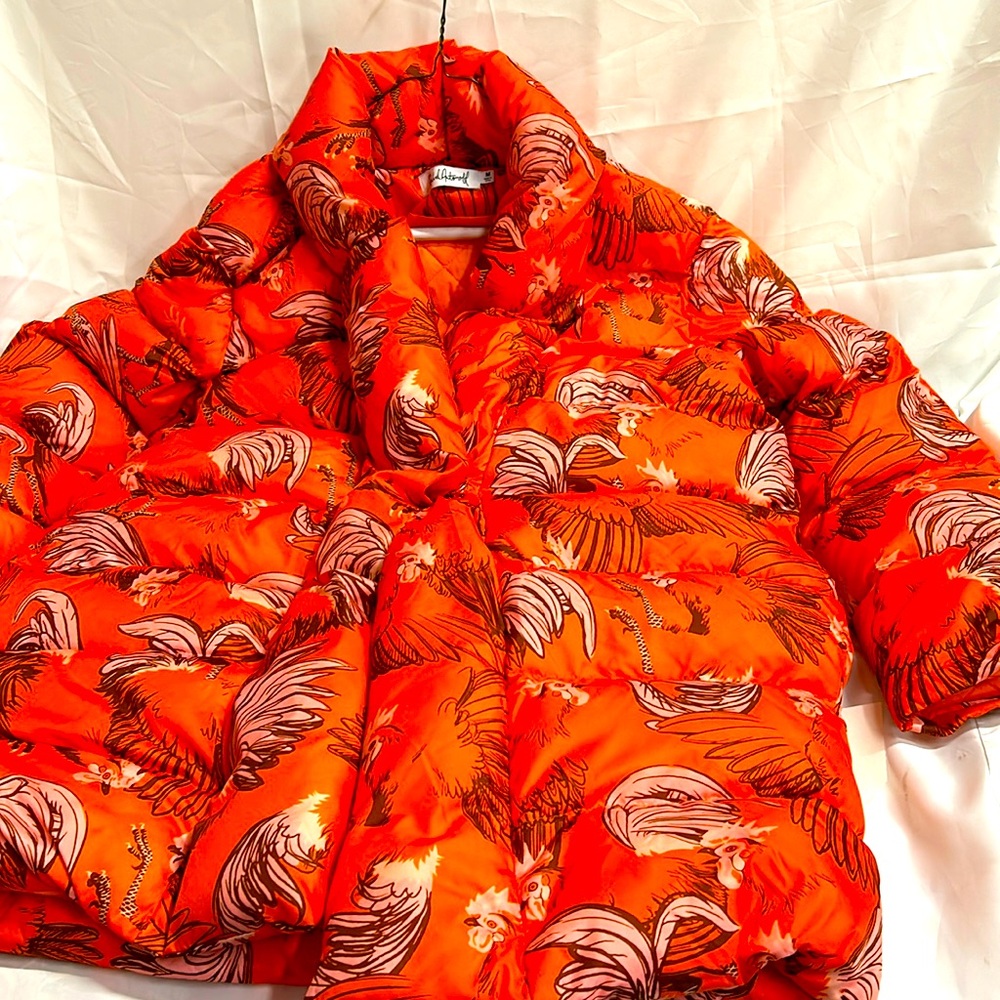 Rachel Antonoff Orange Patterned Jacket - image 2